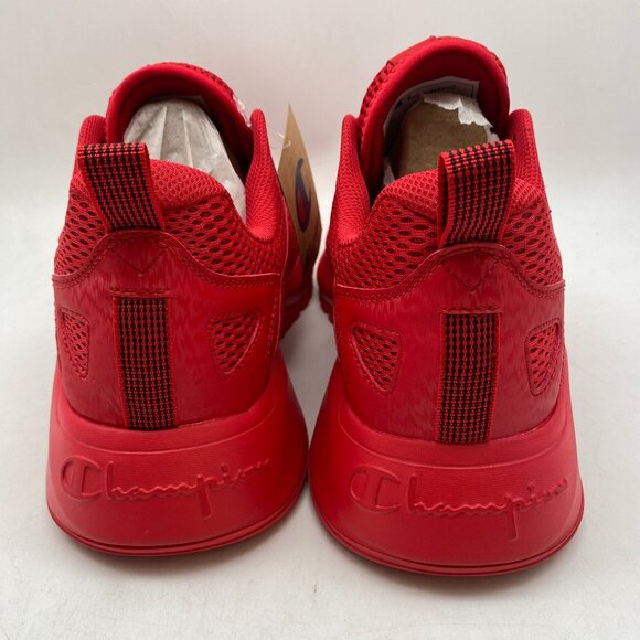 Champion D1 Life Men's Red Mesh Lifestyle Sneakers Shoes - Picture 4 of 5